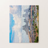 Historisches New Orleans, Louisiana, Vereinigte St Puzzle (Vertikal)