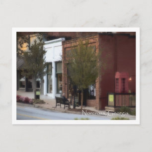 Historisches Norcross, Ga, Iron Horse Pub Postkarte