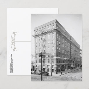 Historisches Norfolk, VA: Das Atlantic Hotel 1900- Postkarte