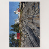 Historisches Pemaquid Point Leuchtturm in Maine Puzzle (Vertikal)