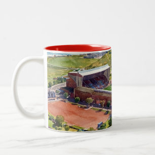 Historisches Pittodrie-Stadion Aberdeen Zweifarbige Tasse