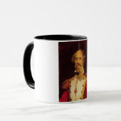 Historisches Portrait eines spanischen Generals Tasse (Vorderseite Links)