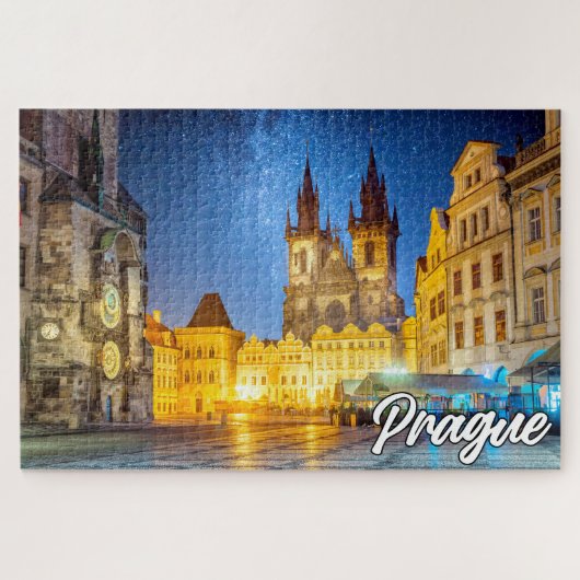 Historisches Prag, Tschechische Republik Puzzle (Horizontal)