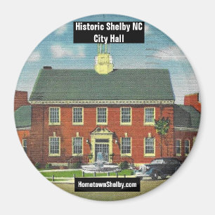 Historisches Rathaus-Magnet von Shelby NC Magnet