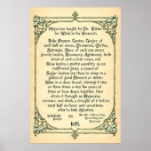 Historisches Rezept für den Wind im Magen, Poster (Vorne)