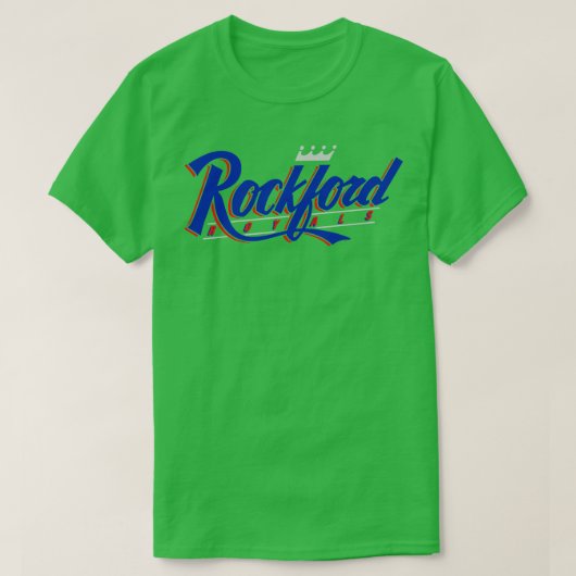 Historisches Rockford Royals Baseball TShirt 1 (Design vorne)