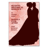 Historisches Romantisches Lesezeichen Tischnummer (Vorderseite)