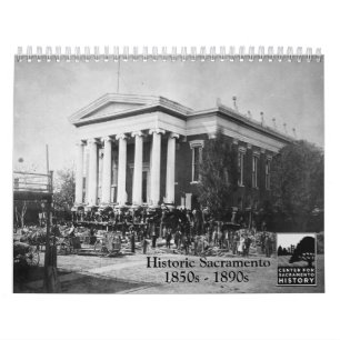 Historisches Sacramento, 1850er - 1890er Jahre Kalender