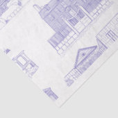 Historisches Salem MA Musterteppichpapier Seidenpapier (Ausschnitt)