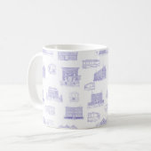 Historisches Salem MA Toile Kaffeetasse (Vorderseite Links)
