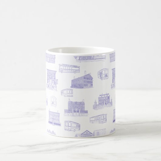 Historisches Salem MA Toile Kaffeetasse (Mittel)