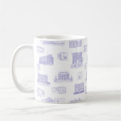 Historisches Salem MA Toile Kaffeetasse (Links)