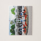 Historisches Saratoga 150 am Eröffnungstag Puzzle (Vertikal)