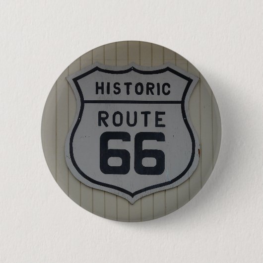 Historisches Schild Route 66 Button (Vorderseite)