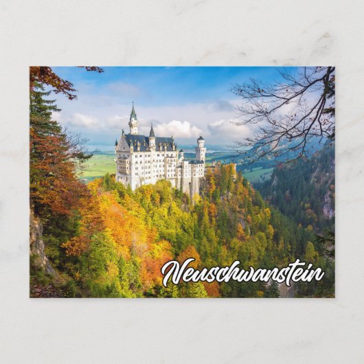 Historisches Schloss Neuschwanstein, Deutschland Postkarte (Vorderseite)