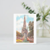 Historisches Scott Monument, Edinburgh, Schottland Postkarte (Stehend Vorderseite)