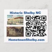 Historisches Shelby NC Postkarte (Vorderseite)