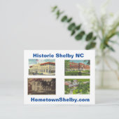 Historisches Shelby NC Postkarte (Stehend Vorderseite)