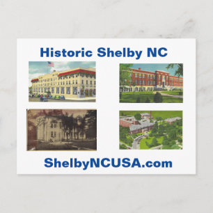Historisches Shelby NC Postkarte