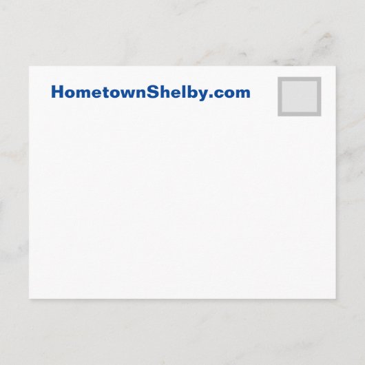 Historisches Shelby NC Postkarte (Rückseite)