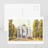 Historisches Siegestor in München, Deutschland Postkarte (Vorne/Hinten)