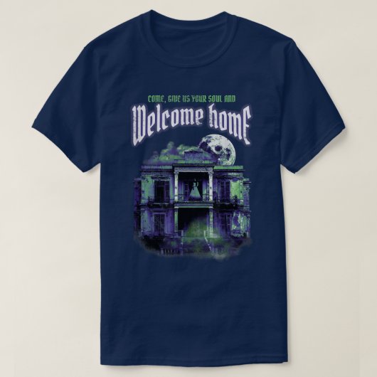Historisches Spuk Haus im Stadtzentrum T-Shirt (Design vorne)