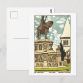 Historisches St.-Stephan-Denkmal in Budapest Postkarte (Vorne/Hinten)