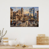 Historisches Stadtstraßenplakat Poster (Küche)