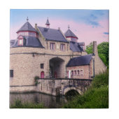 Historisches Stadttor in Brügge Fliese (Vorderseite)