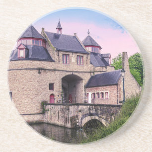 Historisches Stadttor in Brügge Getränkeuntersetzer