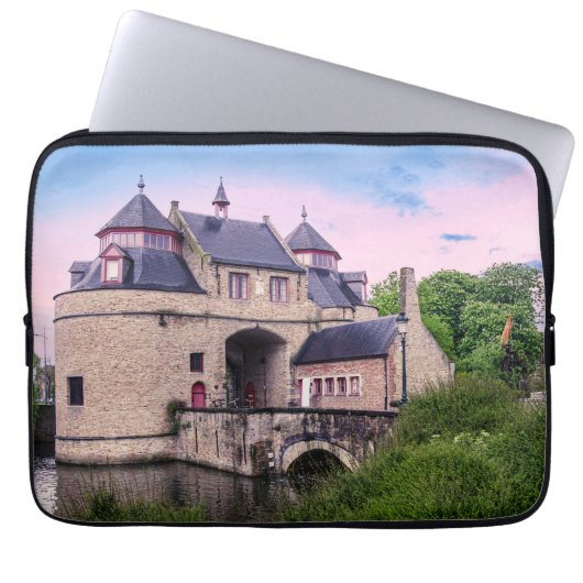 Historisches Stadttor in Brügge Laptopschutzhülle (Vorderseite)