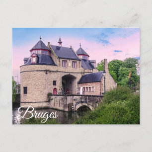 Historisches Stadttor in Brügge Postkarte