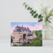 Historisches Stadttor in Brügge Postkarte (Stehend Vorderseite)