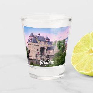 Historisches Stadttor in Brügge Schnapsglas