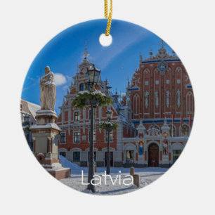 Historisches Stadtzentrum von Riga, Lettland Keramik Ornament