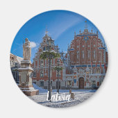 Historisches Stadtzentrum von Riga, Lettland Magnet (Vorne)