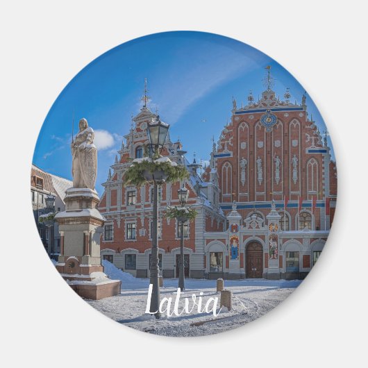 Historisches Stadtzentrum von Riga, Lettland Magnet (Vorne)