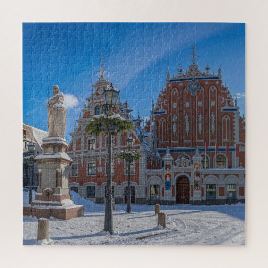 Historisches Stadtzentrum von Riga, Lettland Puzzle (Vertikal)