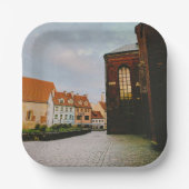 Historisches Stadtzentrum von Riga Pappteller (Vorderseite)