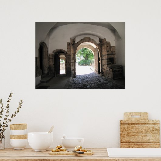 Historisches Stone Gateway Poster (Küche)