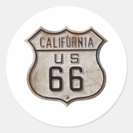 Historisches Straßenzeichen Runder Aufkleber (Vorderseite)