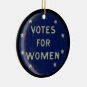Historisches Suffrage-Button Sammellage Keramik Ornament (Rechts)