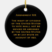 Historisches Suffrage-Button Sammellage Keramik Ornament (Hinten)