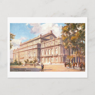 Historisches Teatro Colon, Buenos Aires, Argentini Postkarte