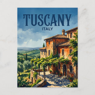 Historisches Tuscan-Villa-Anwesen Italien Postkarte