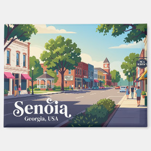 Historisches USA-Downtown Senoia Magnet