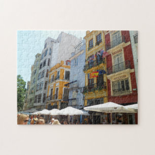 Historisches Valencia, geschäftiges Einkaufsvierte Puzzle