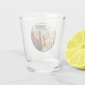 Historisches Viertel Al Fahidi Schnapsglas (Rückseite)