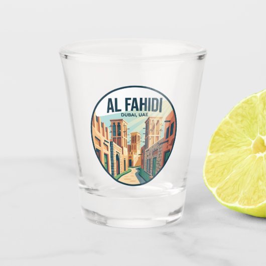Historisches Viertel Al Fahidi Schnapsglas (Vorderseite)