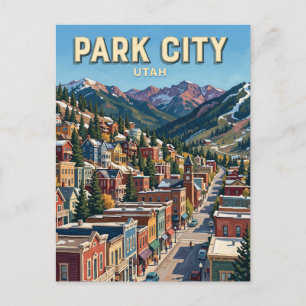 Historisches Viertel Park City Utah Postkarte